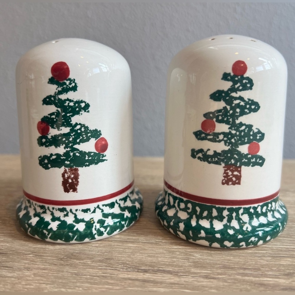Vintage Furio Bizzirri Holiday Salt & Pepper Shakers “Christmas Tree”